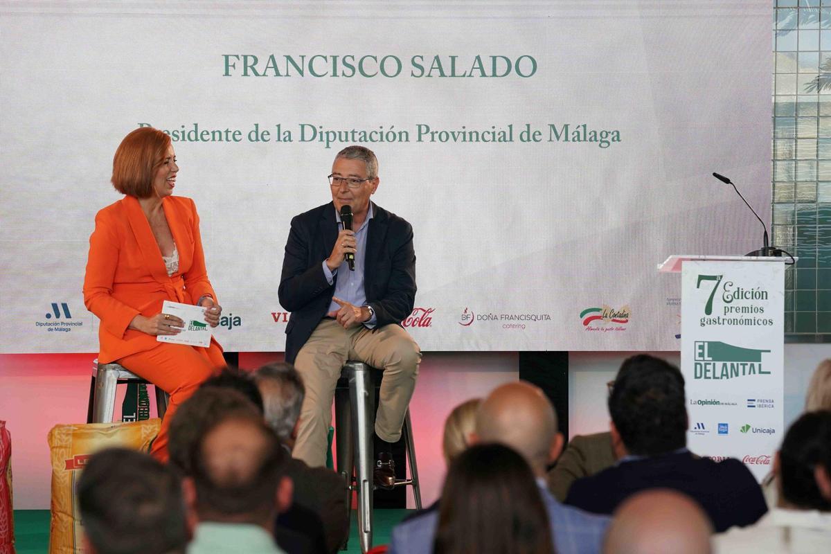Momento de la charla entre Francisco Salado y Arantxa López