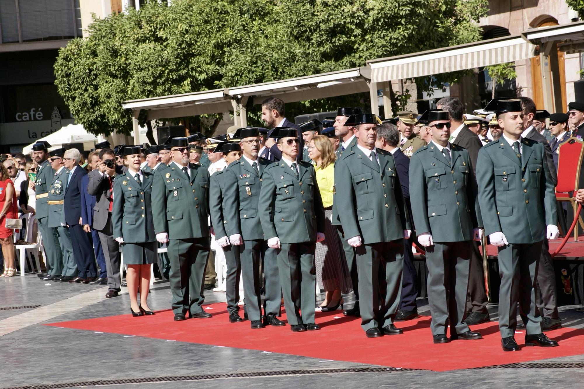 Celebración de la Festividad de la Virgen del Pilar, patrona de la Guardia Civil, en Murcia