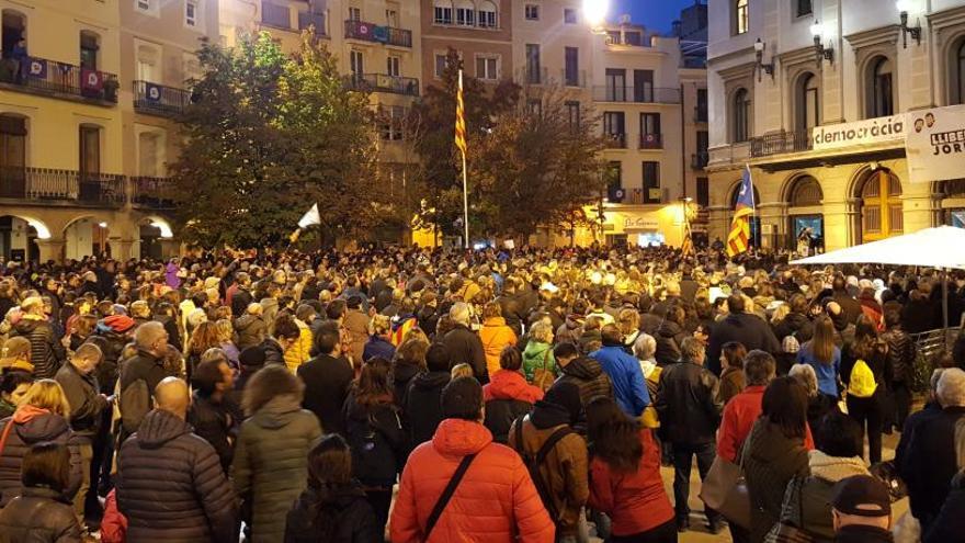 Imatge de la concentració a Igualada.