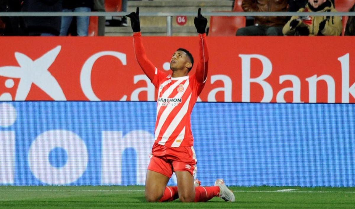 Choco Lozano, celebrant el gol a la Copa del 2019