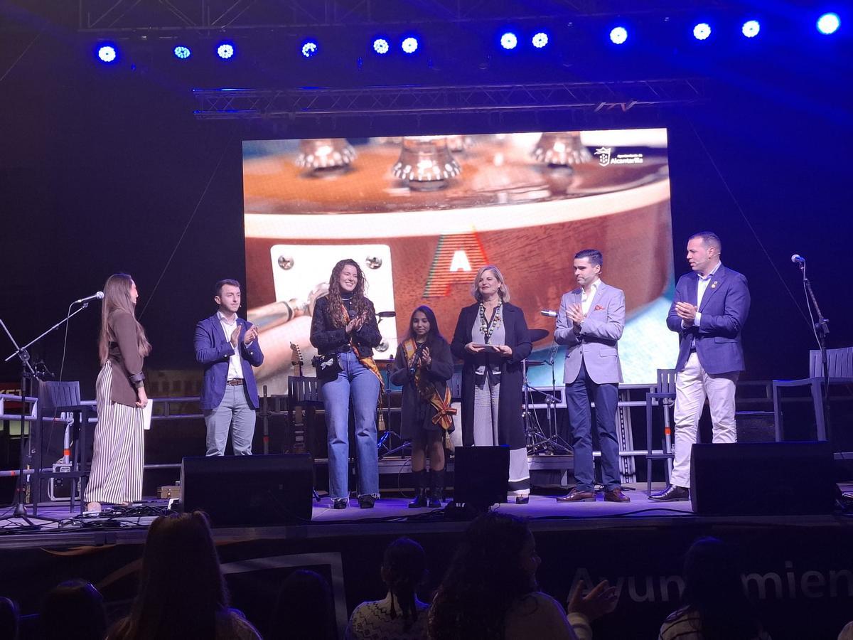 Las autoridades de Alcantarilla durante la presentación de las Fiestas de Mayo.