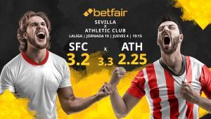 Sevilla FC vs. Athletic Club: horario, TV, estadísticas, clasificación y pronósticos