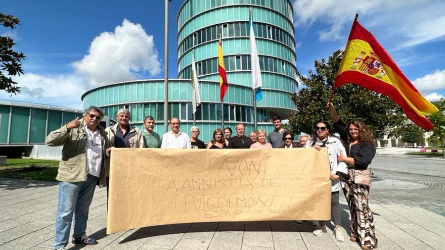 Manifestación en Lalín contra la amnistía que propone Puigdemont