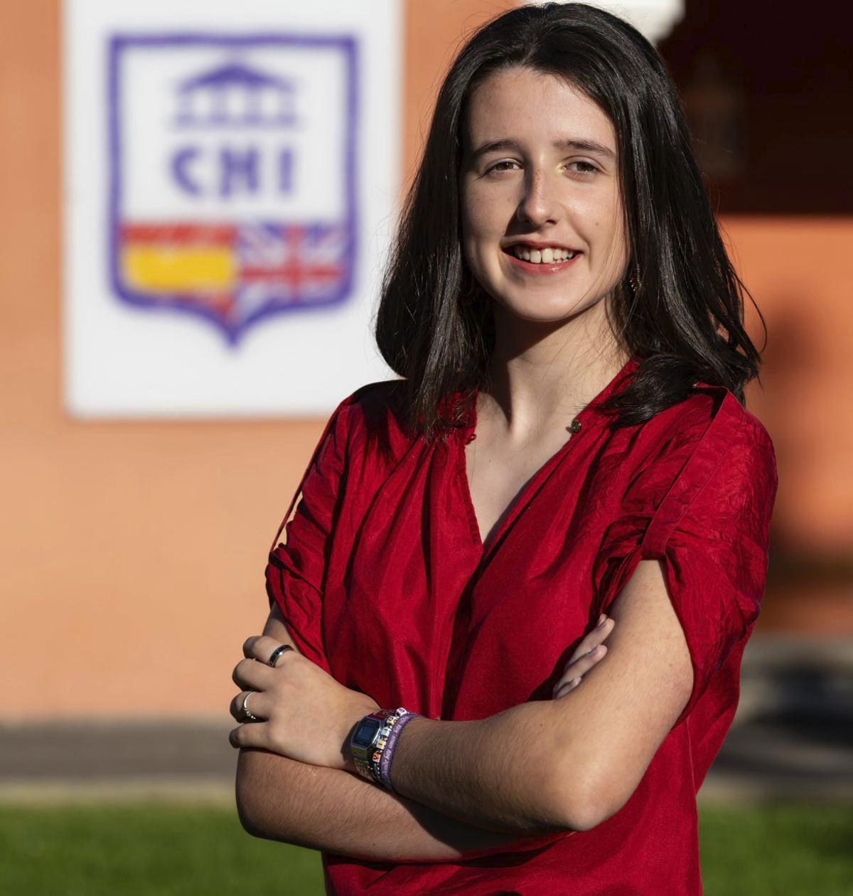 Sofía Henríquez alumna del Colegio Hispano Inglés.