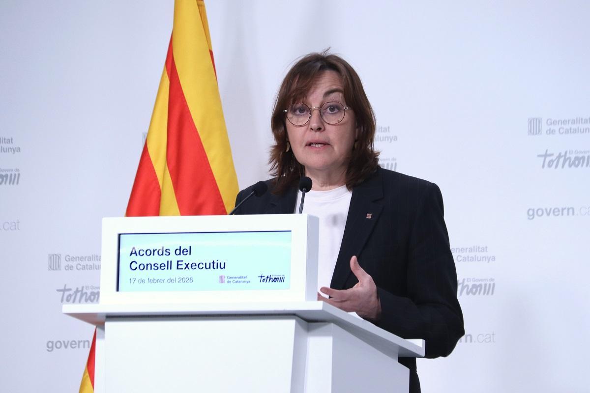 La portavoz del Govern, Sílvia Paneque, este martes en rueda de prensa