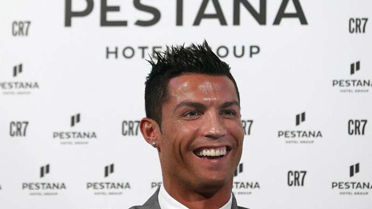 Cristiano Ronaldo, en el acto de presentación del acuerdo