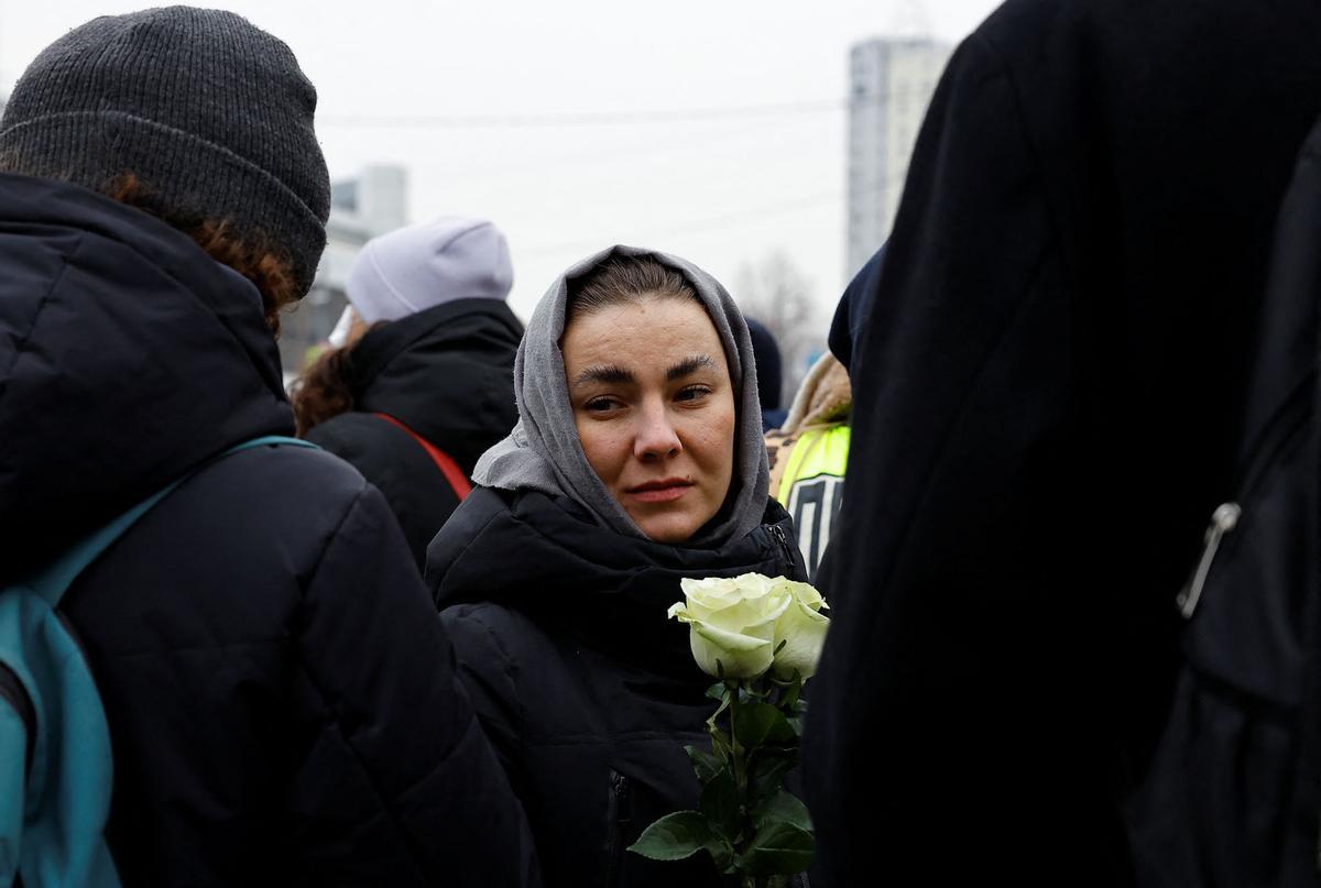 Funeral y ceremonia de despedida del político opositor ruso Alexei Navalny en Moscú