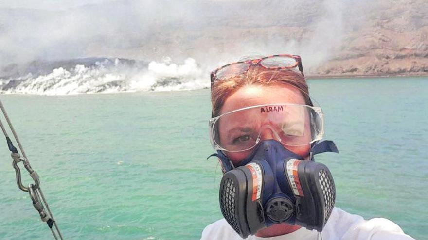 María Gómez Ballesteros: "La lava del volcán de La Palma elevó la temperatura del mar hasta siete grados" - Vimarsana News