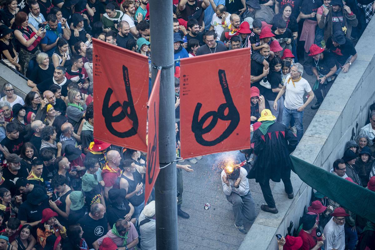 El Passacarrers de Patum d'aquest dimecres al vespre, en imatges