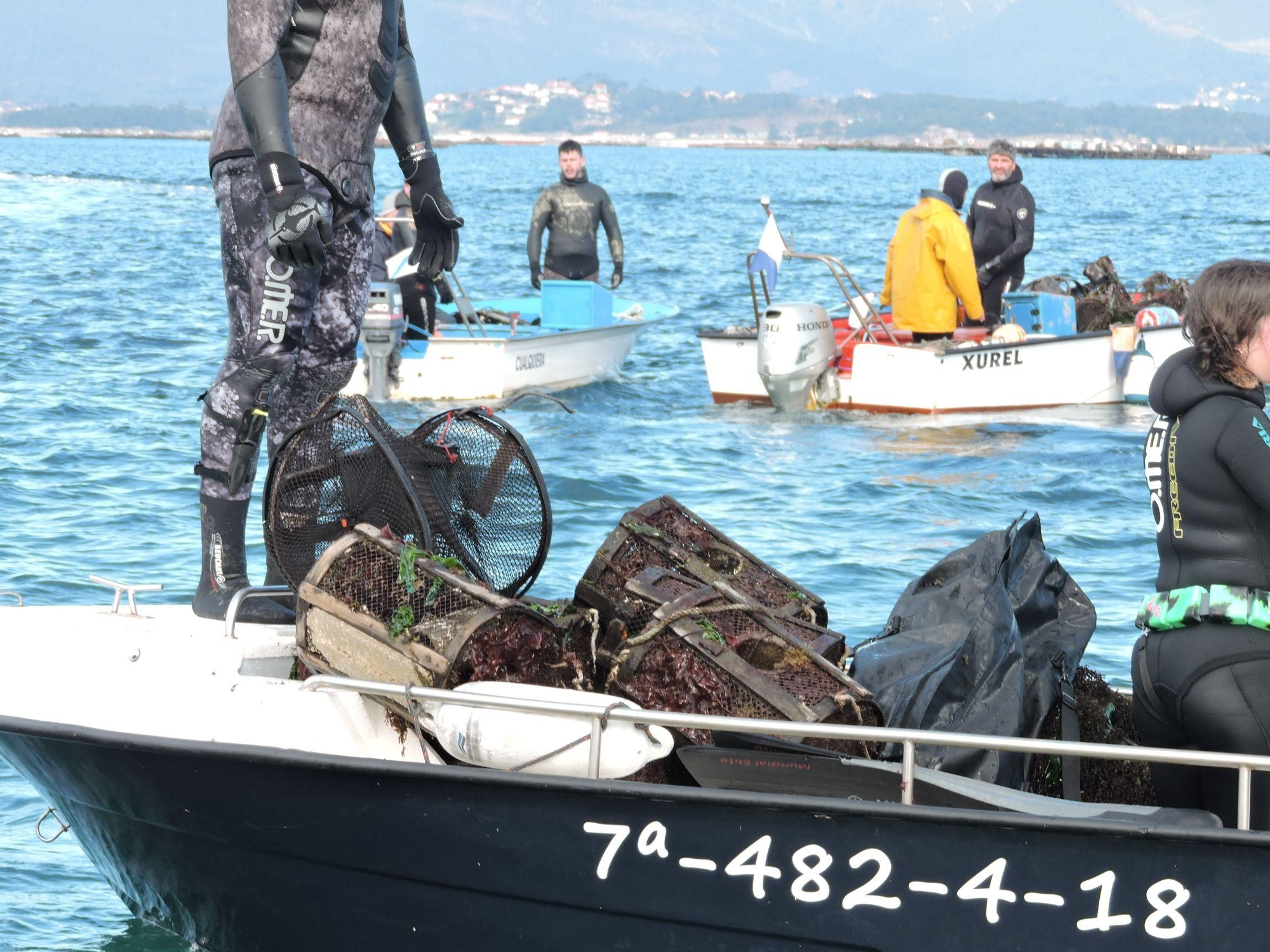 Así se lucha contra la basura marina en Areoso