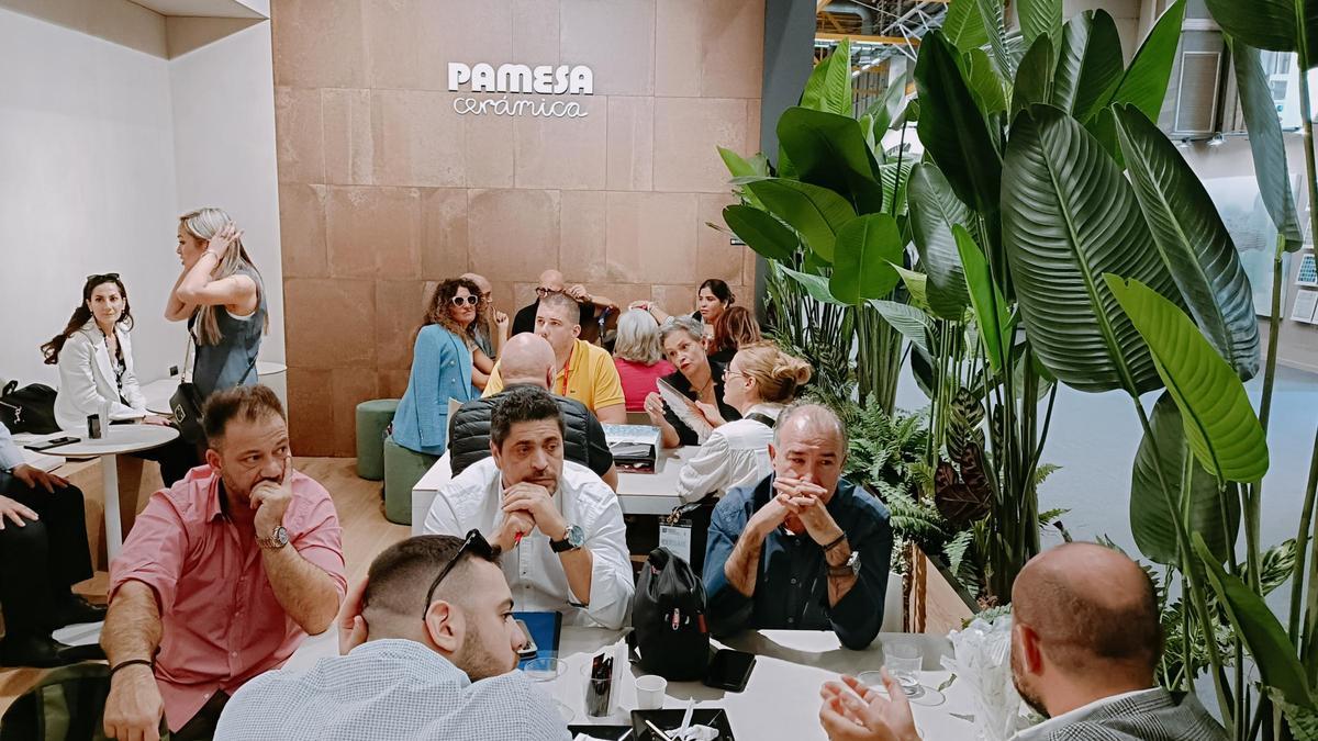 Interior del estand de Pamesa en Cersaie.