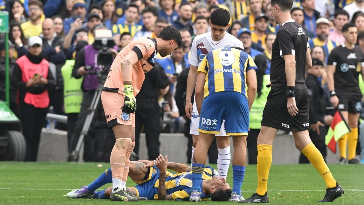 Di María se tuvo que retirar del partido por lesión