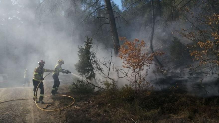 Alarma a Calders per un incendi forestal