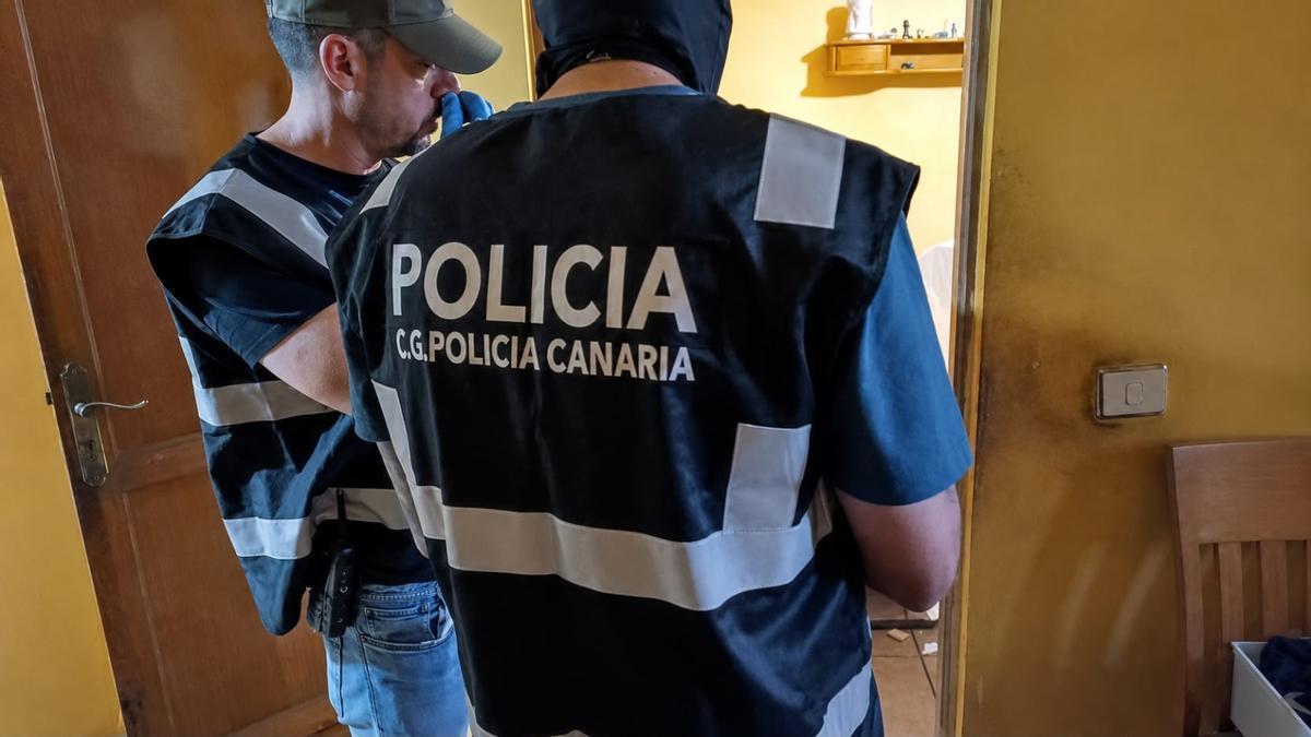 Detención de un varón en el marco de la 'operación Panmesh', en Las Palmas de Gran Canaria.