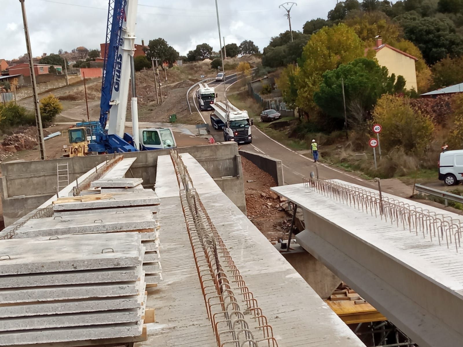 GALERÍA | Obras en el puente de Domez sobre el río Aliste