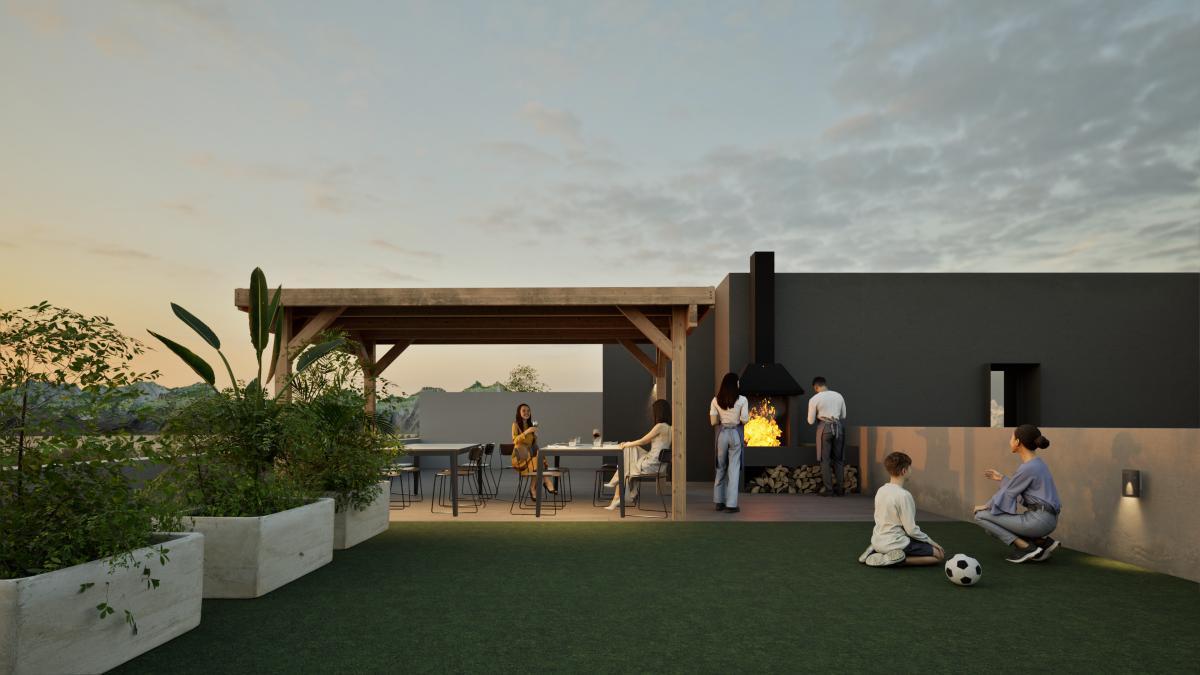 Quartus, una promoción residencial de A2O Gestión situada en la calle Ramón y Cajal, en pleno centro de Cuarte de Huerva.