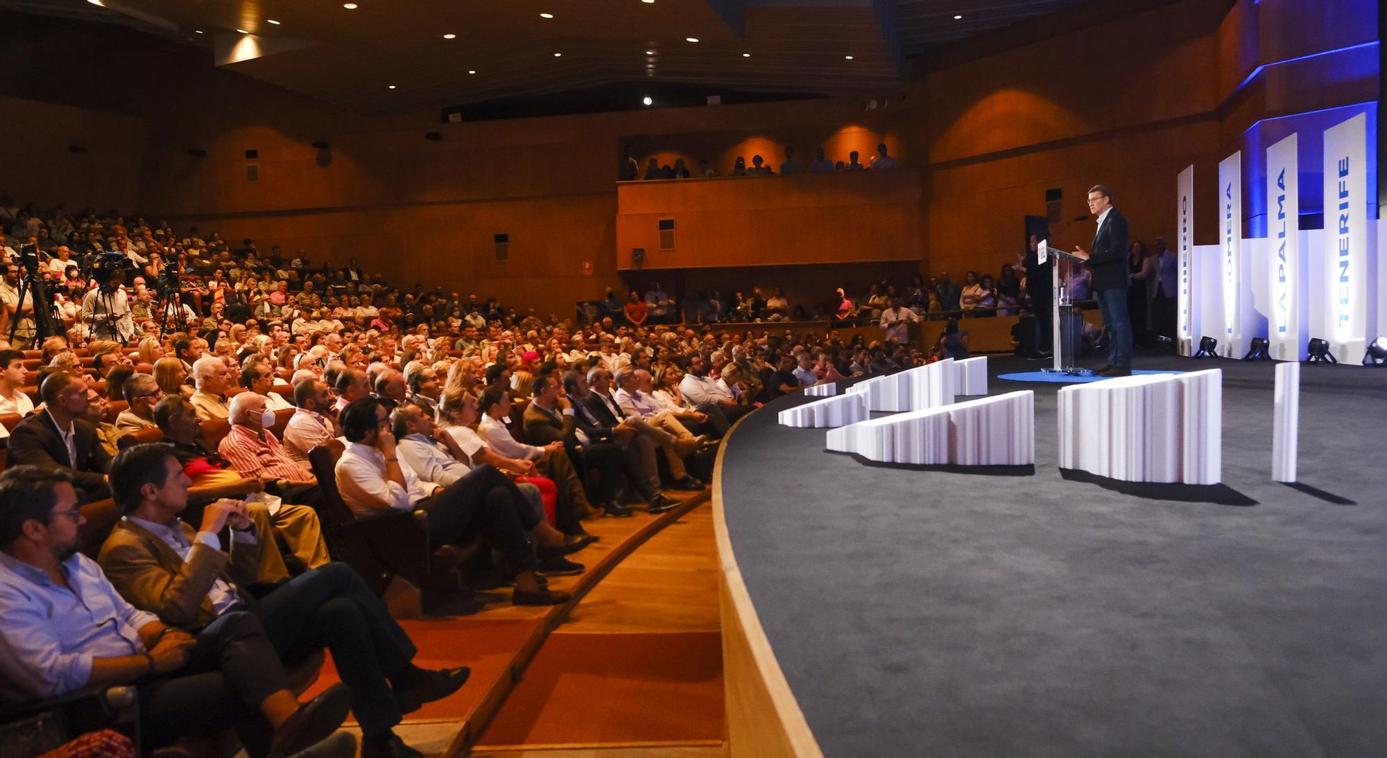 Alberto Núñez Feijóo inaugura la Convención del PP de Canarias