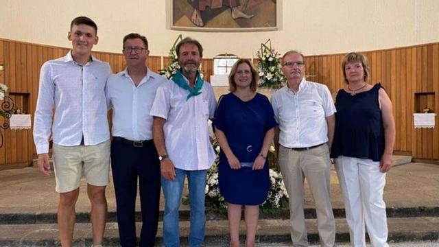 Pregonero y autoridades en Bardenas. | SERVICIO ESPECIAL