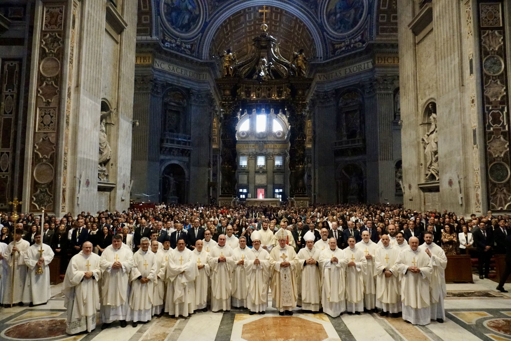 Fotos de la misa de las diócesis de la Esperanza y el Cachorro que abre el Jubileo de las Cofradías en Roma 
