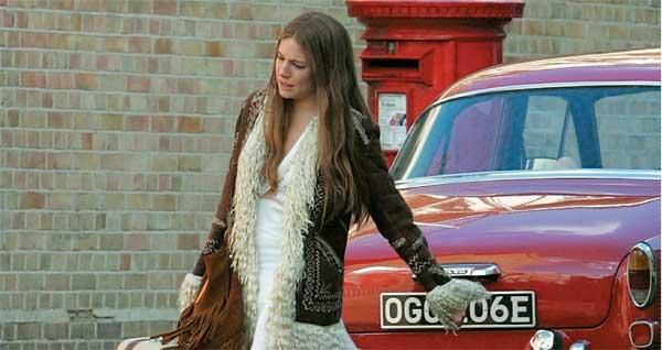La actriz Sienna Milleren el rodaje de ‘HippieHippie Shake’.
