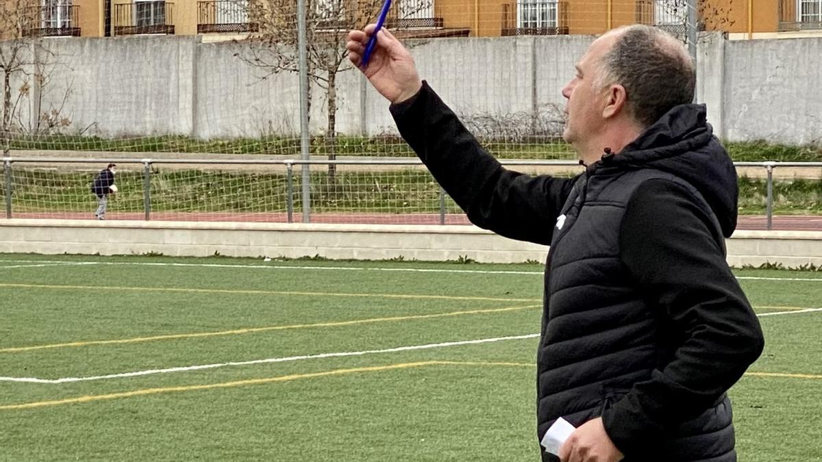 Cisqui en el partido del pasado domingo del Extremadura B