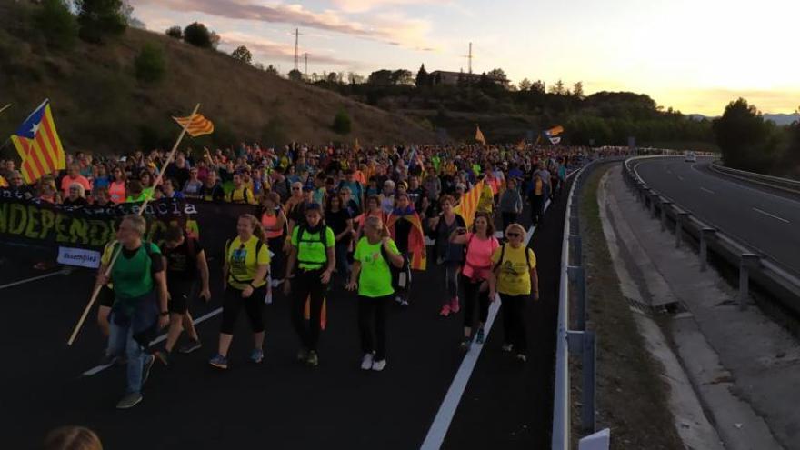 La marxa de Tàrrega entrant a Igualada