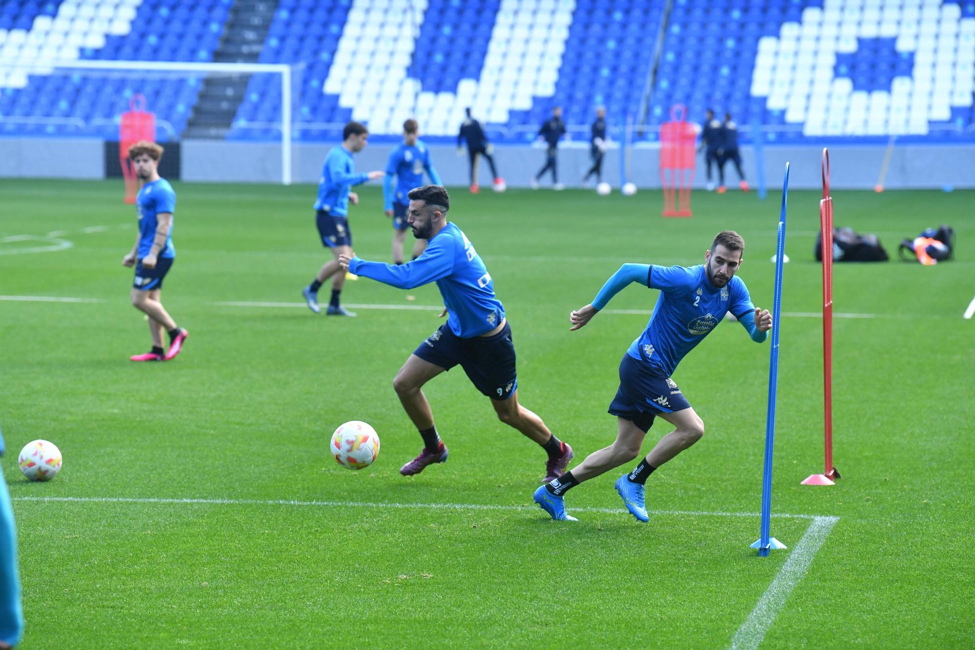 El Dépor prepara en Riazor su encuentro ante el Rayo Majadahonda