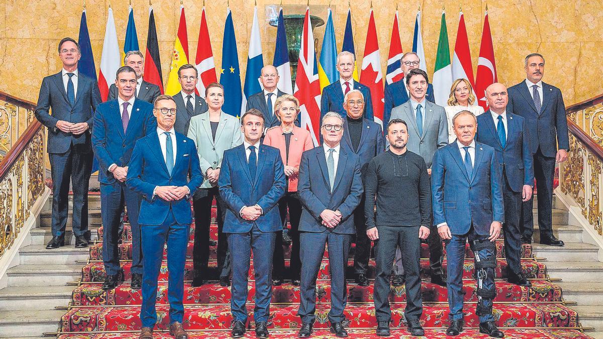 Cumbre para debatir sobre la seguridad europea y Ucrania celebrada en Londres, el 2 de marzo de 2025.