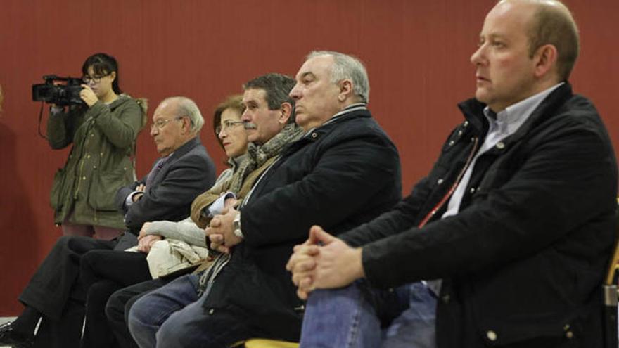 Los condenados, durante el juicio.