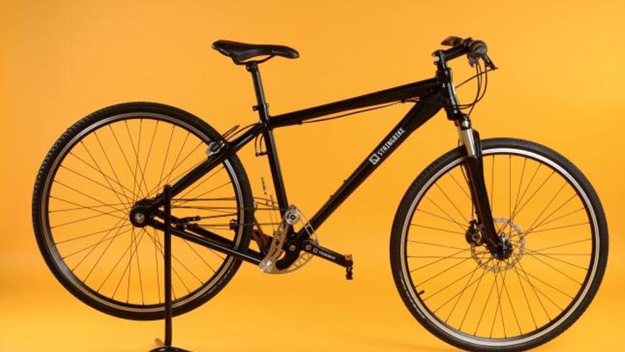 Fotografía del modelo de bicicleta sin cadenas.