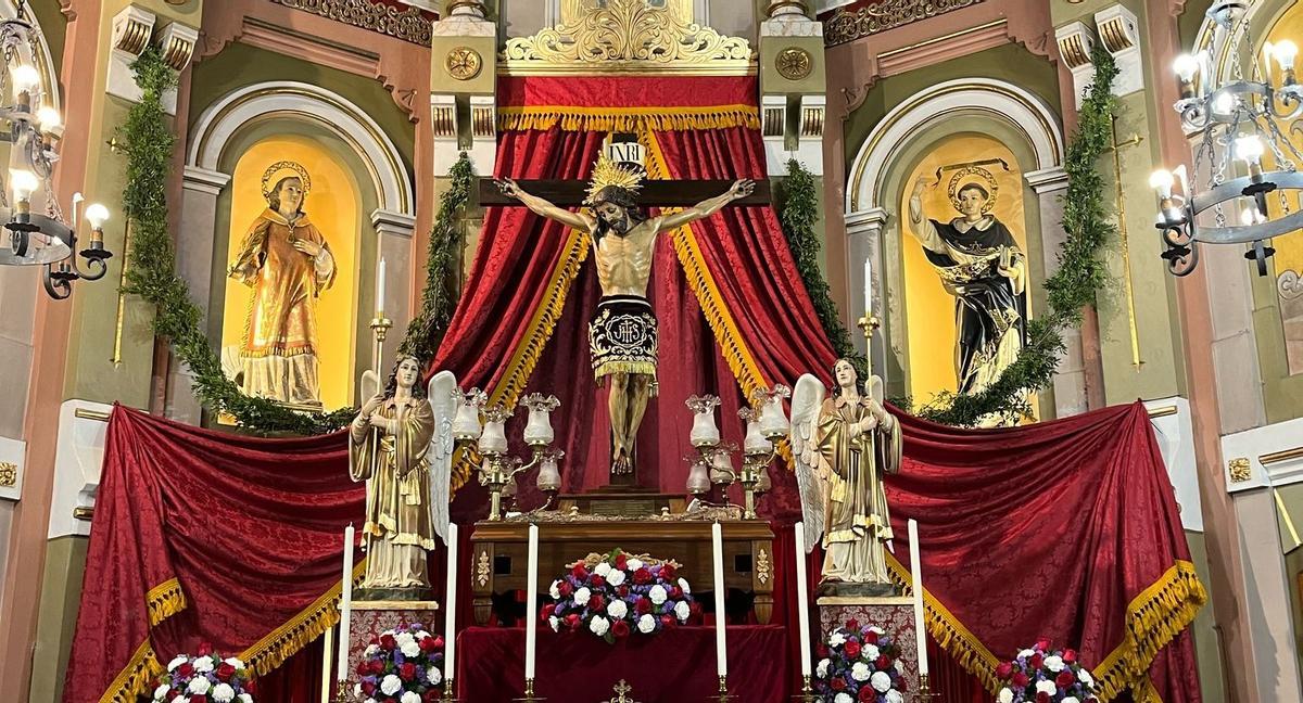 El Cristo de la Fe de San Isidro ya está preparado para salir en procesión este sábado