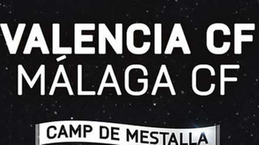 Valencia-Málaga: horario y dónde ver el partido por televisión