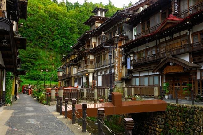 Ginzan Onsen, Tohoku, Japon