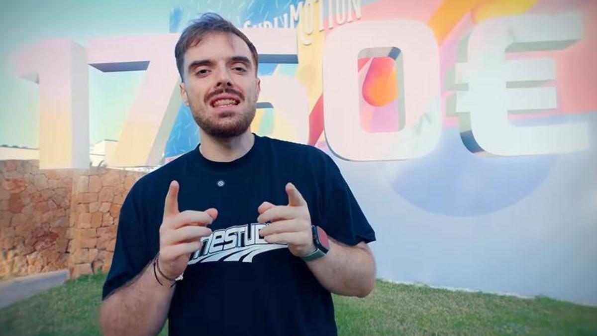 Ibai Llanos en Ibiza.