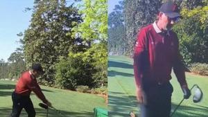 El calentón de Sergio que acabó golpeando el tee y el cajón de bebidas, para acabar rompiendo su driver