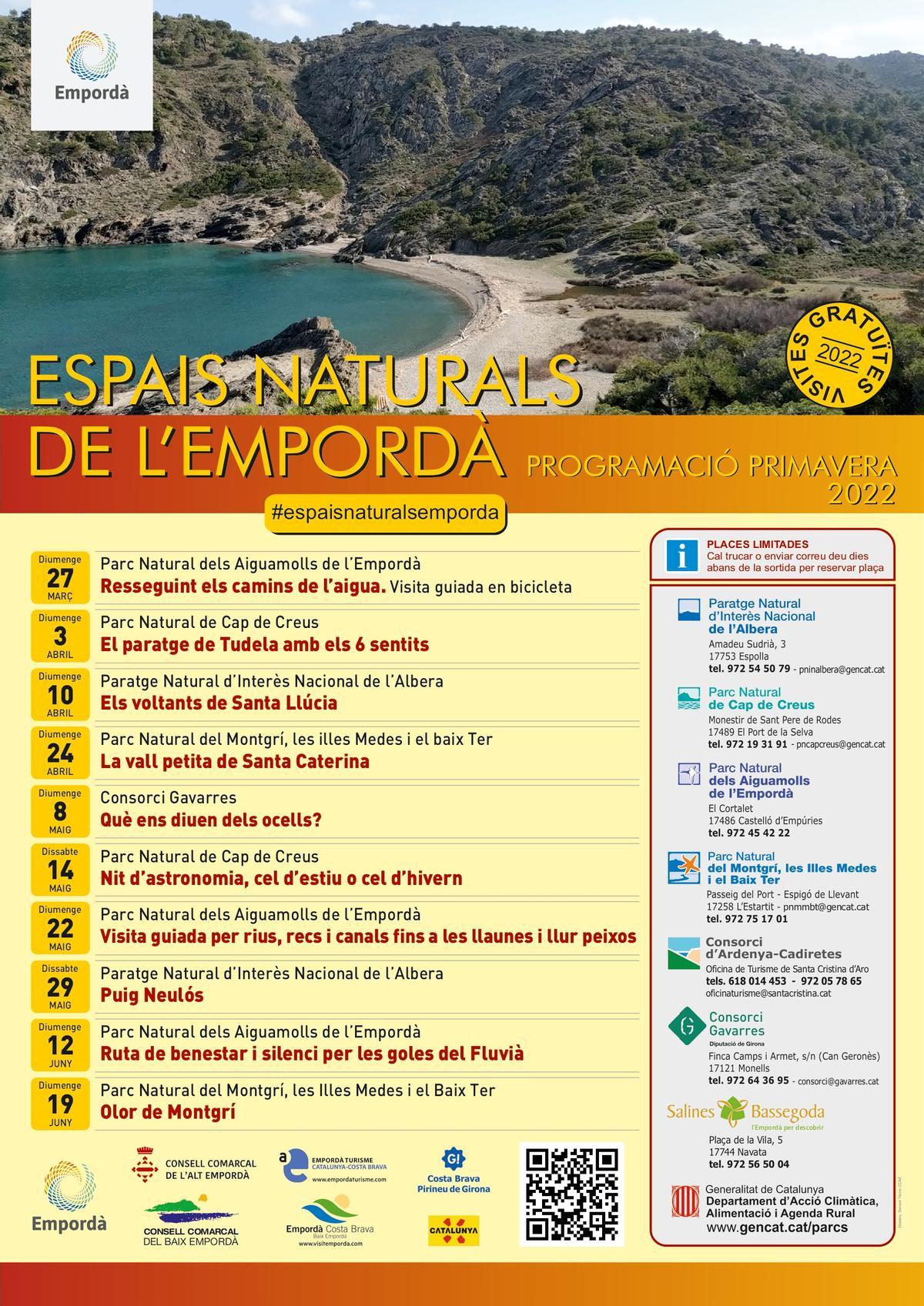 Cartell de les activitats programades