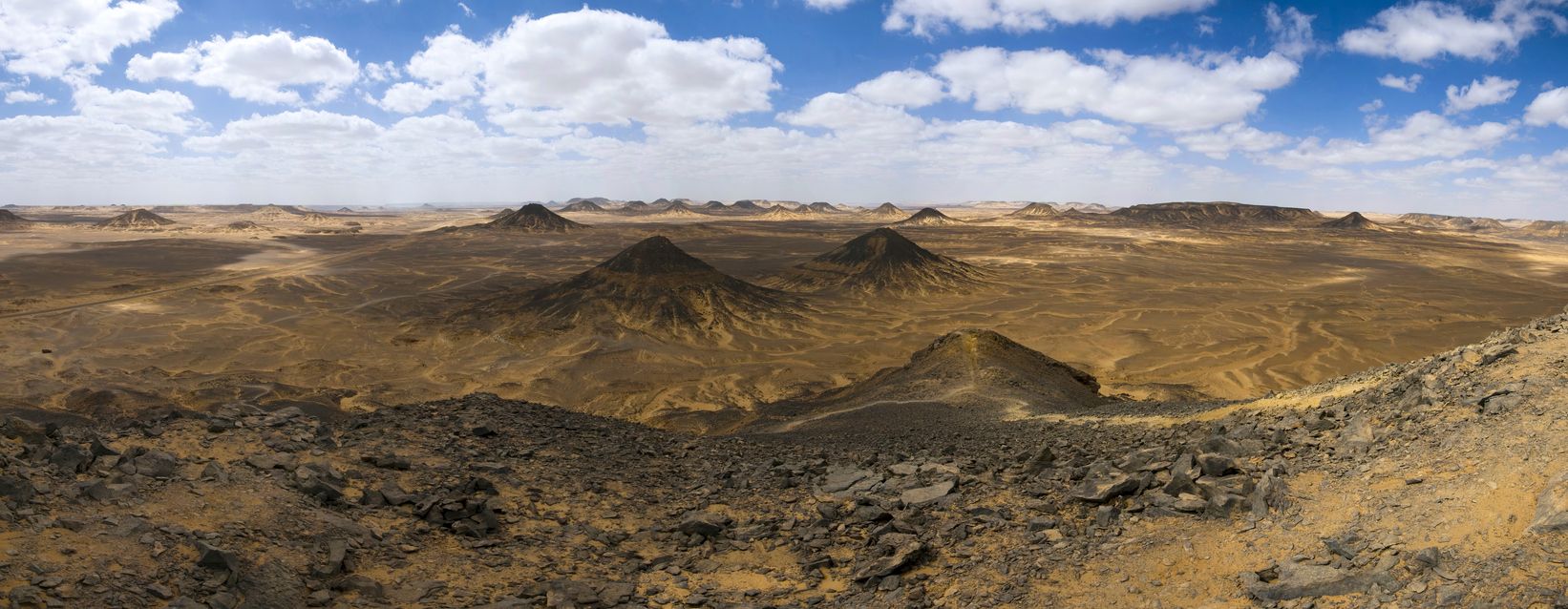 La vista panorámica del desierto