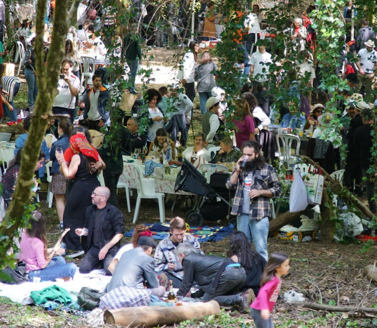 Inmellorable ambiente festivo no día grande da celebración do Banquete de Conxo