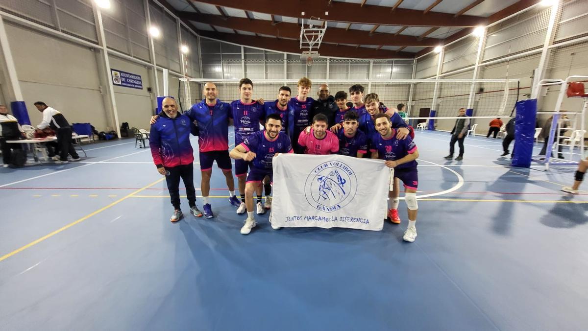 El equipo del CV Gandia que milita en 1ª División Nacional