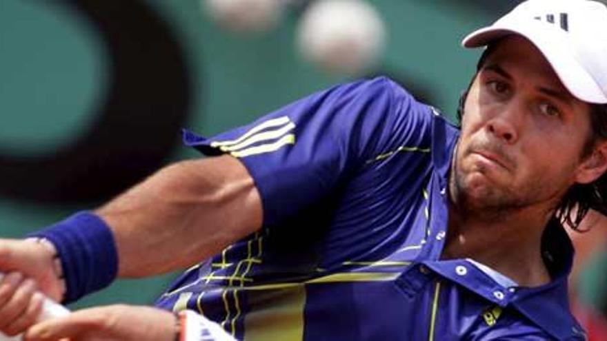 Fernando Verdasco, durante el partido de Roland Garros que le enfrentó a Kunitsyn.