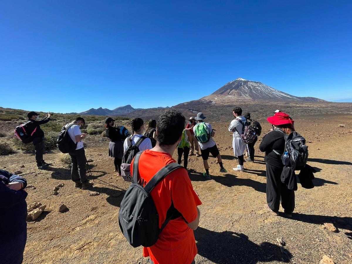 Aula ambiental para estudiantes en el Teide