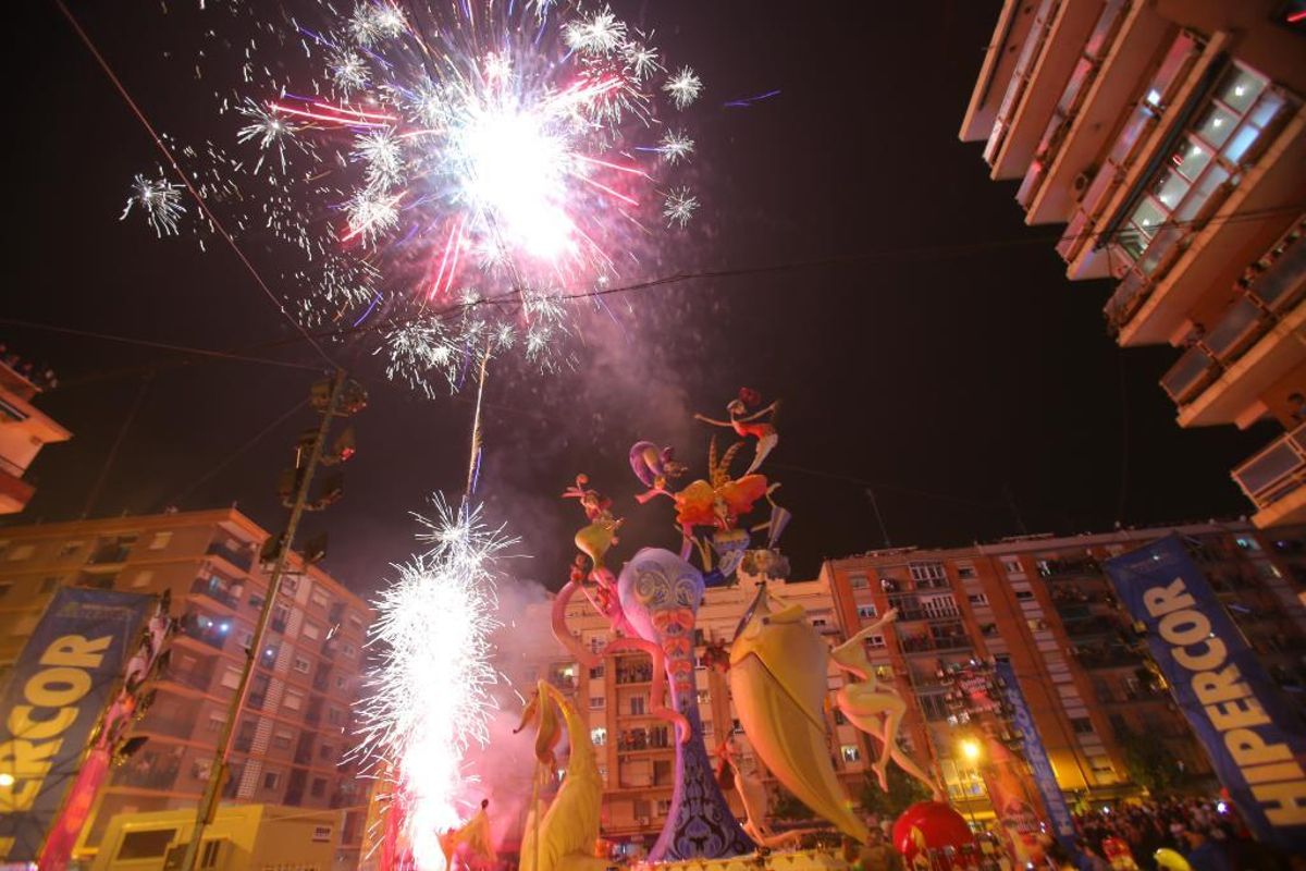 Cremà de la falla de l'antiga de Campanar.