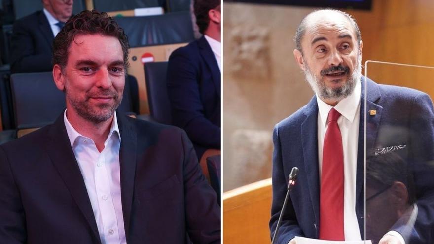 Rifirrafe entre Lambán y Pau Gasol por la candidatura conjunta a los Juegos Olímpicos de 2030.