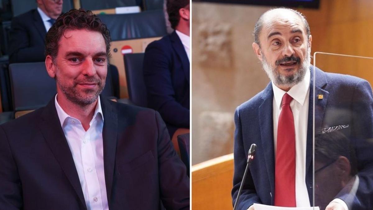 Rifirrafe entre Lambán y Pau Gasol por la candidatura conjunta a los Juegos Olímpicos de 2030.