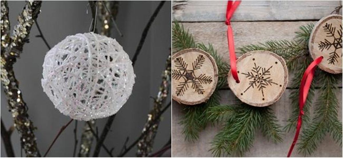 Diez adornos navideños caseros que te sorprenderán