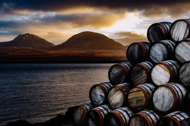 Barricas en la Isla de Jura, Escocia