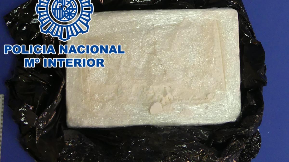 Cocaína incautada por la Policía Nacional.