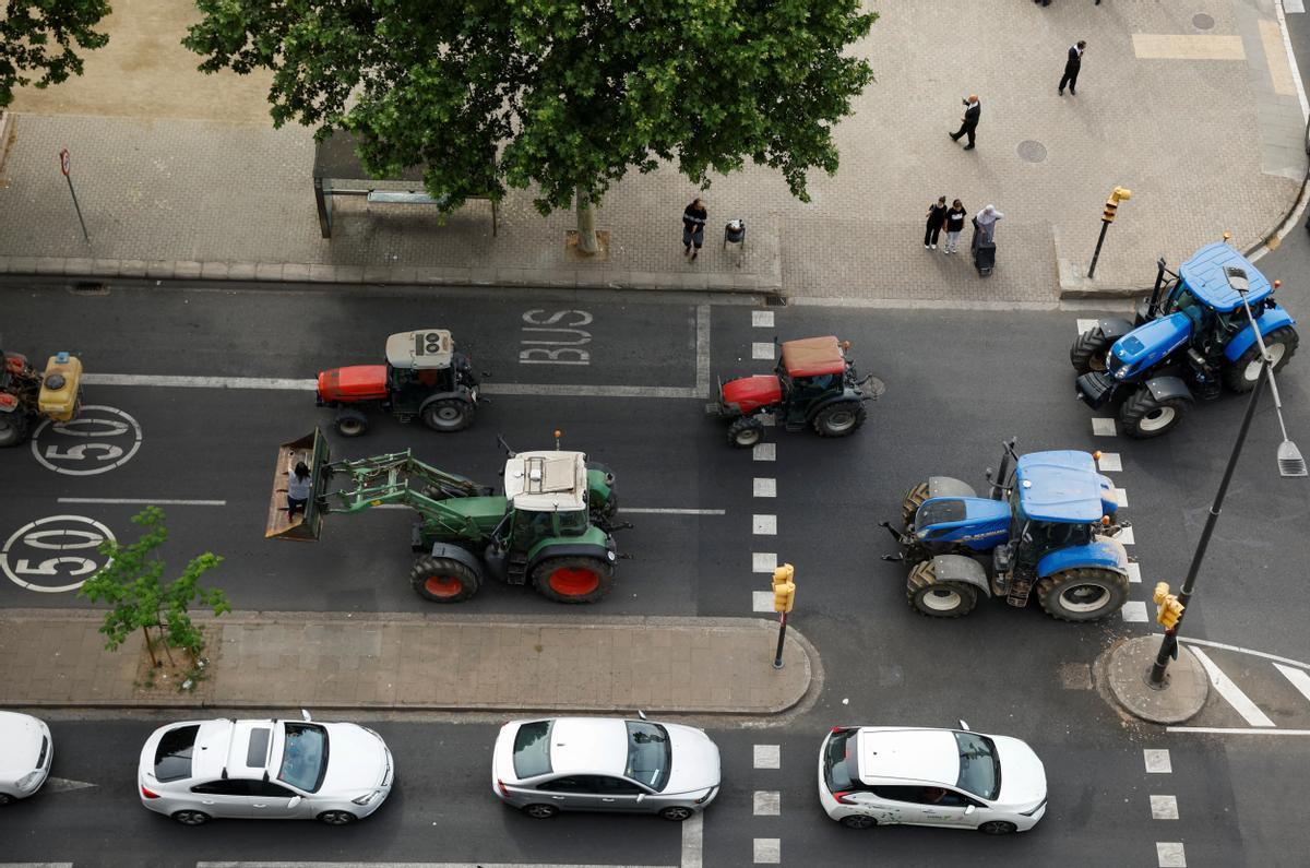 Tractorada en Lleida para pedir soluciones ante la sequía