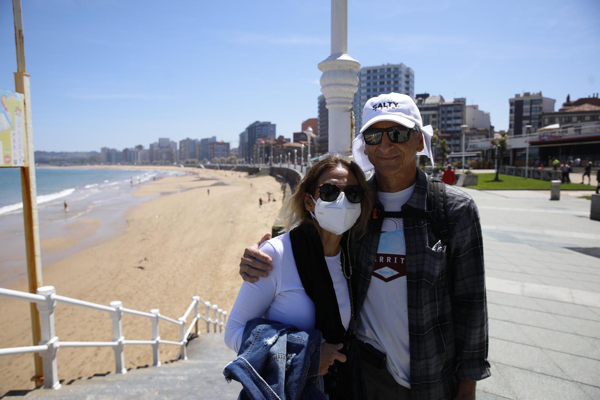 Día veraniego en pleno mayo en Gijón