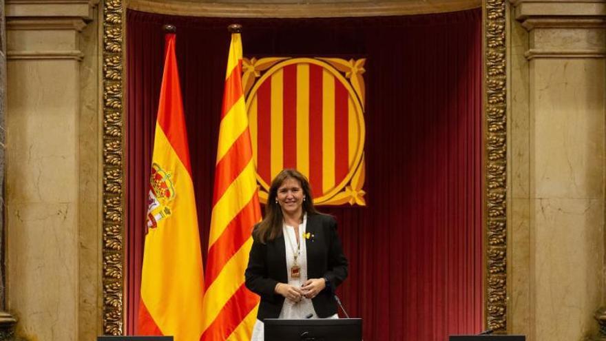 La presidenta del Parlament, Laura Borràs